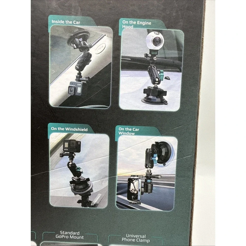 CarMount Universal Tech Mount Heavy‎ Duty New For Smartphone & Action Cam Titan